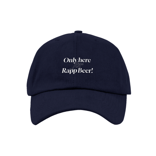 Cap "Only here for Rapp beer!" navyblau
