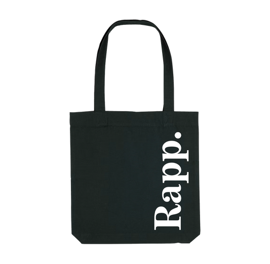 Jutetasche Rapp. schwarz