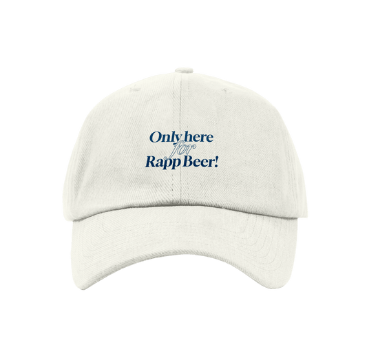 Cap "Only here for Rapp beer!" weiß
