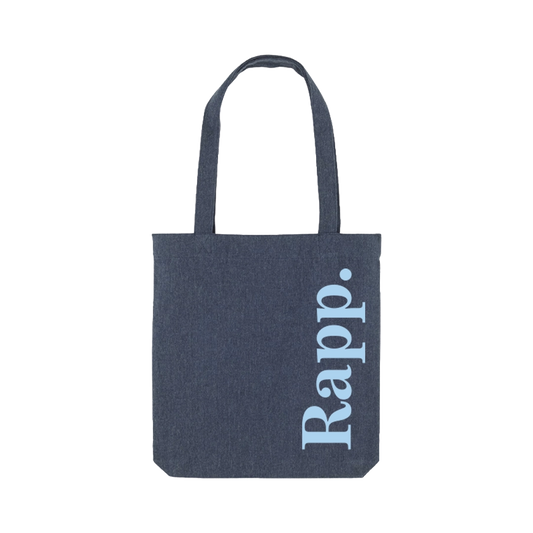 Jutetasche Rapp. blau