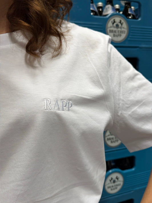 T-Shirt Rapp Monochrom weiß