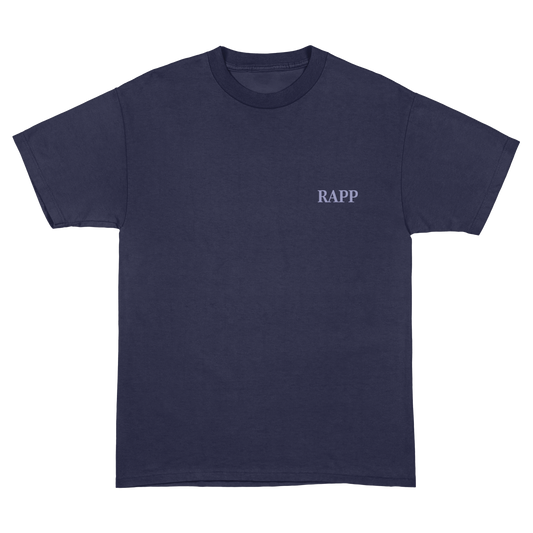 T-Shirt Rapp Monochrom navyblau