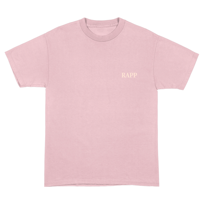 T-Shirt Rapp Monochrom rosa