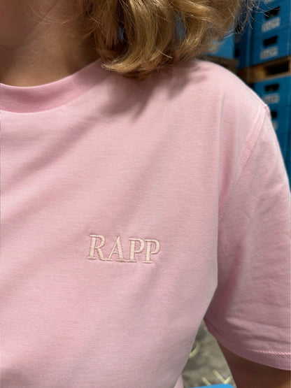 T-Shirt Rapp Monochrom rosa